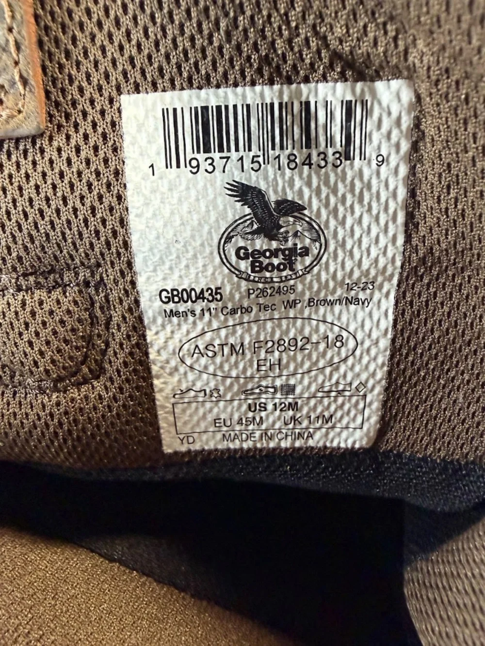 Georgia Boot GB00435 Carbo-Tec LT Waterproof Soft Toe (NWOT)